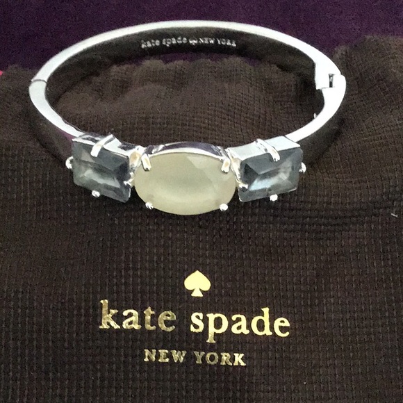 kate spade Jewelry - Never Worn! kate spade three stone hinged bangle kate spade Jewelry - Never Worn! kate spade three stone hinged bangle